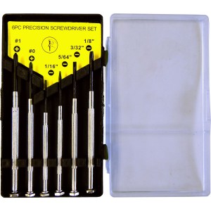 6 PC. PRECISION SCREWDRIVER SET, CARDED