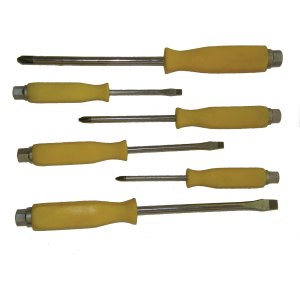 6 PC. WRENCH MATE™ SCREWDRIVER SET, GO-THRU CR-V SHAFT