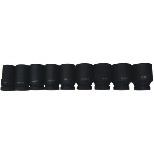 9 PC. 1" DR. DEEP IMPACT SOCKET SET (SAE)