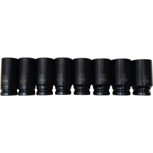 9 PC. 3/4" DR. DEEP IMPACT SOCKET SET, CR-V (MM)