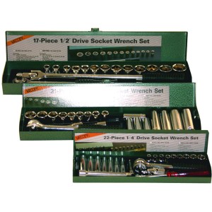 60 PC. SOCKET SET, 3-IN1 SET, CR-V, (SAE)