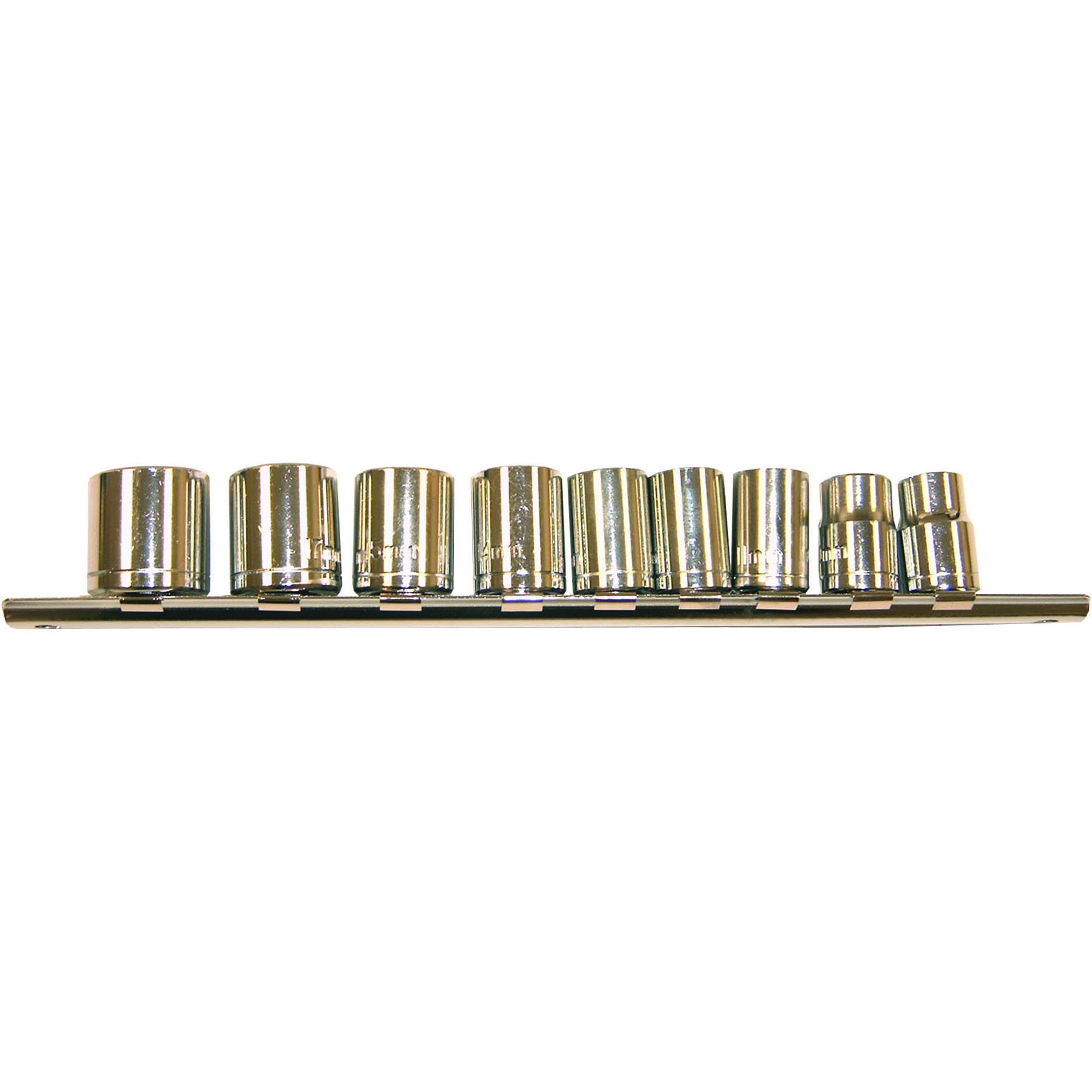 10 PC. 3/8" DR. SHALLOW SOCKET SET (MM)