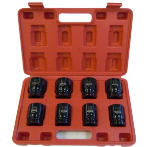 9 PC. 3/4" DR. SHALLOW IMPACT SOCKET, CR-V (SAE)