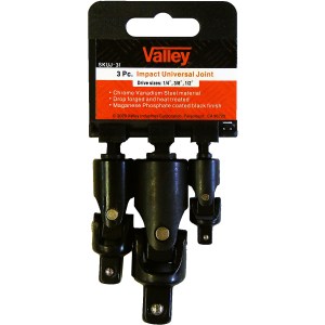 3 PC. IMPACT UNIVERSAL JOINT (1/4"-3/8"-1/2")