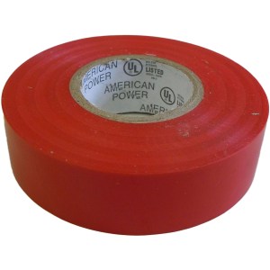 10 PC. 3/4" X 60 FT. ELECTRICAL TAPE, RED (UL)