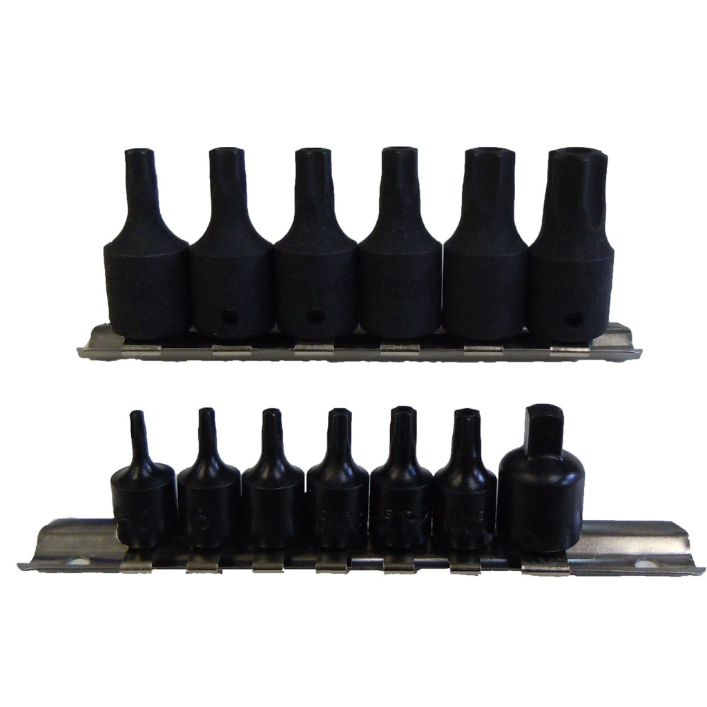15 PC. TAMPER STAR BIT SOCKET SET, CR-V (T10-T60)