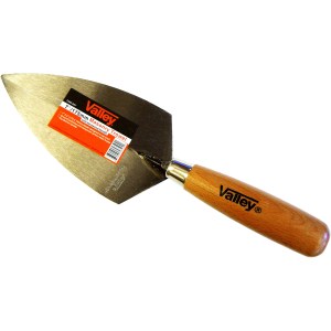 7" X 3" MASONRY TROWEL, WOOD HANDLE