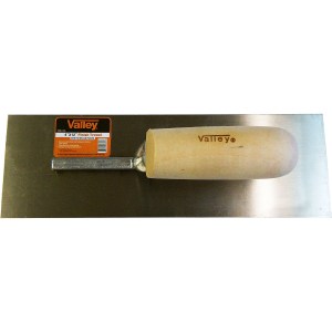 4" X 12" FINISH TROWEL, WOOD HANDLE