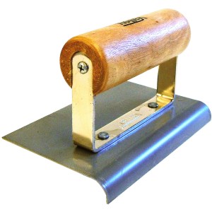 4" X 6" OUTSIDE EDGE TOOL, WOOD HANDLE