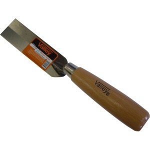 5" X 1.5" MARGIN TROWEL, WOOD HANDLE