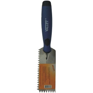 5" X 2" V-NOTCHED MARGIN TROWEL, SOFT-TOUCH™ HANDLE