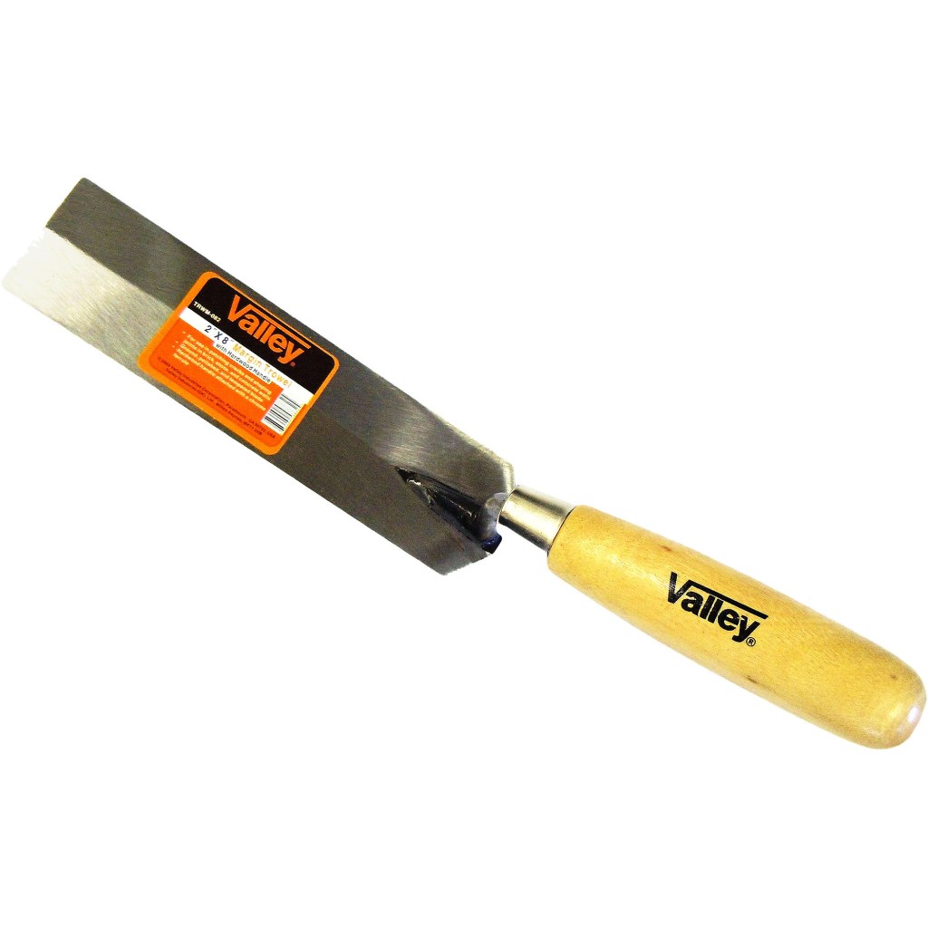 8" X 2" MARGIN TROWEL, WOOD HANDLE