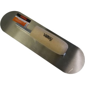 4" X 14" SWIMMING POOL TROWEL, WOOD HANDLE