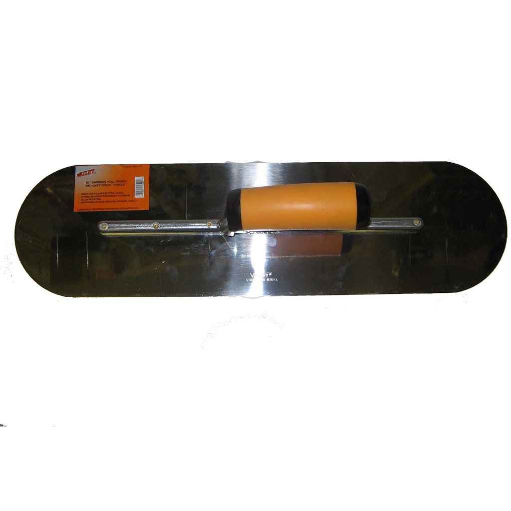 5" X 18" SWIMMING POOL TROWEL, SOFT-TOUCH™ HANDLE