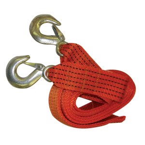 2" X 16 FT. TOW STRAP WITH HOOKS
