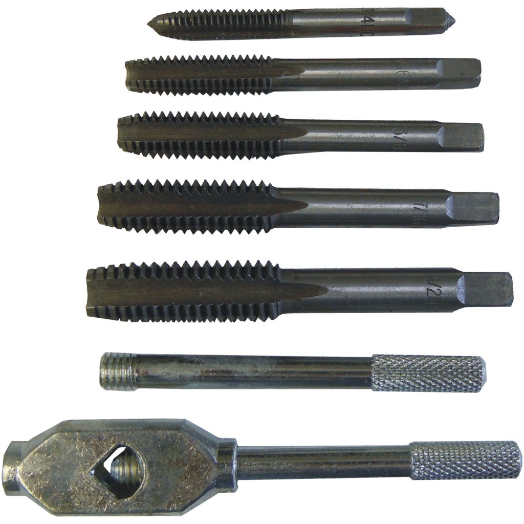 6 PC. TAP SET WITH WRENCH (1/4"-1/2" NPT)