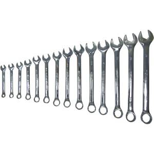14 PC. COMBINATION WRENCH SET, CR-V, 3/8"-1 1/4"
