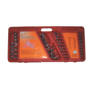 16 PC. COMBINATION WRENCH SET, PVC BOX, 10-32 MM., PRO-SERIES™