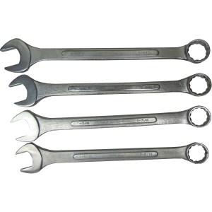 4 PC. MINI JUMBO COMBO. WRENCH SET, CR-V, RAISED PANEL, 1 5/16"-1 1/2"