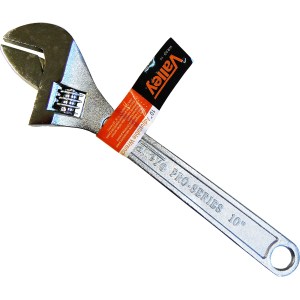 10" ADJUSTABLE WRENCH, CR-V, FORGED