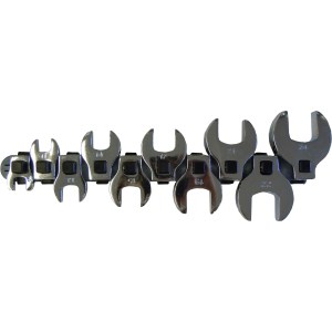 10 PC. 3/8" DR. CROWFOOT WRENCH, 10-24 MM.