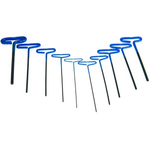 10 PC. T-HANDLE HEX KEY WRENCH, 2-10 MM, PRO-SERIES™