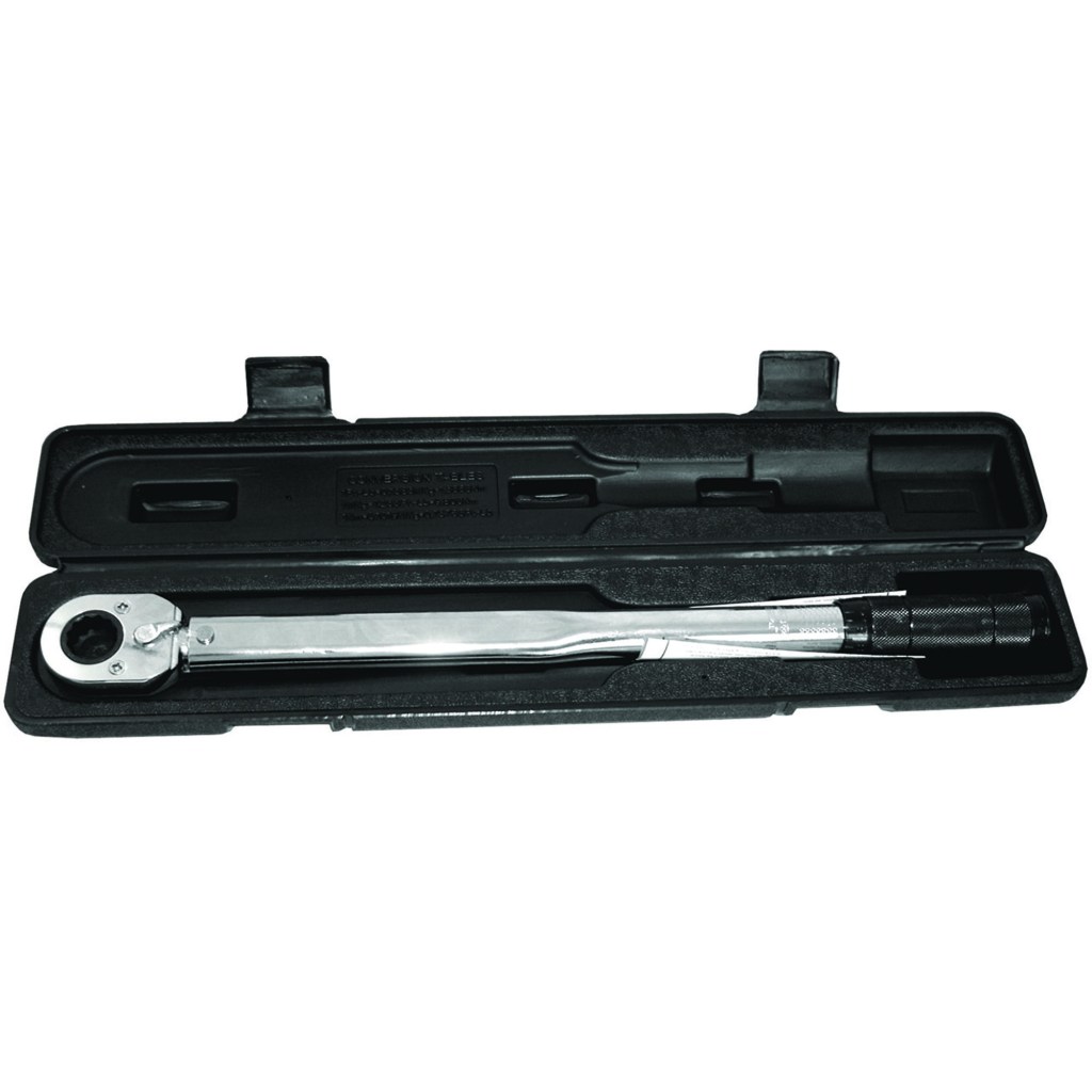 3/8" DR. CLICK TORQUE WRENCH, PVC BOX (5-80 FT/LB)