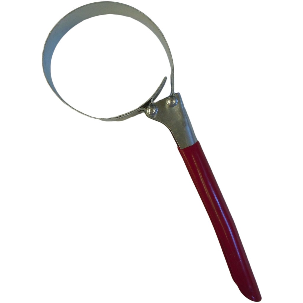 BAND TYPE OIL FILTER WRENCH-LARGE, 3 1/4" - 3 3/4", 11-1/4" LENGTH