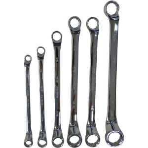 6 PC. DOUBLE  BOX OFFSET WRENCH SET, 3/8-1"