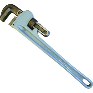 18" ALUMINUM BODY PIPE WRENCH, FORGED JAWS
