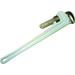 24" ALUMINUM BODY PIPE WRENCH, FORGED JAWS