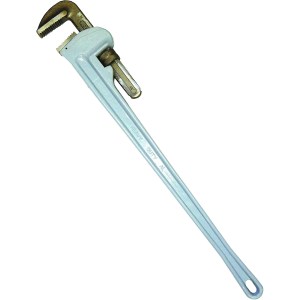 48" ALUMINUM BODY PIPE WRENCH, FORGED JAWS