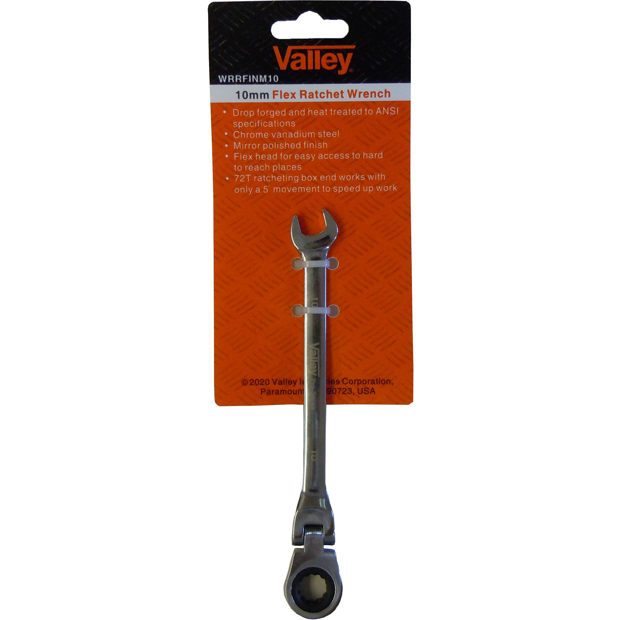 10 MM FLEX RATCHETING WRENCH-GEAR BOX END