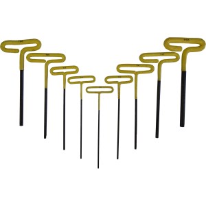 9 PC. T-HANDLE TAMPER TORX® WRENCH, T10-T55, PRO-SERIES™