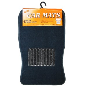 4 PC. CAR FLOOR MAT (BLUE)