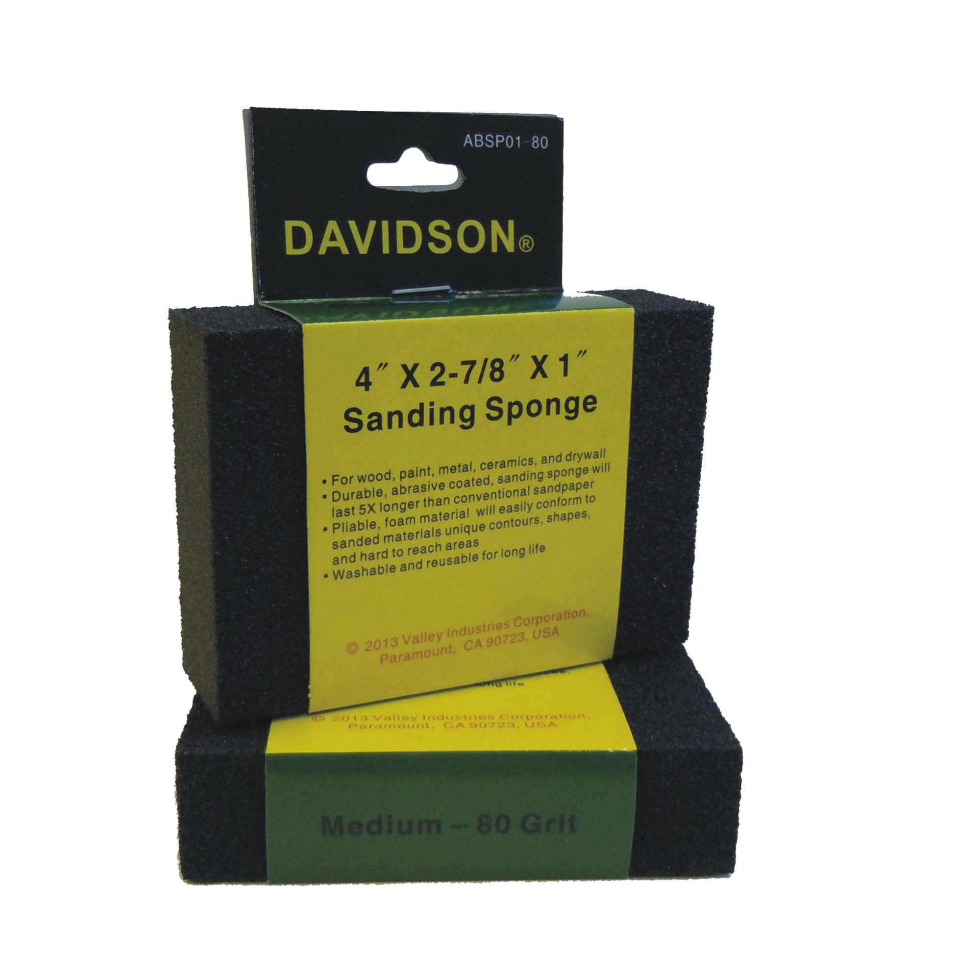 4" X 2-7/8" X 1" SANDING SPONGE, 80 GRIT - Image 2