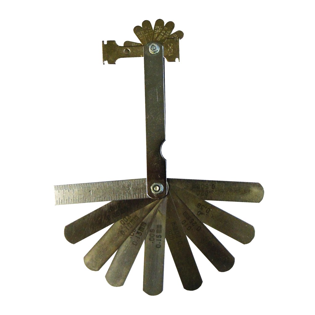 SPARK PLUG FEELER GAUGE, 3", 9 BLADES