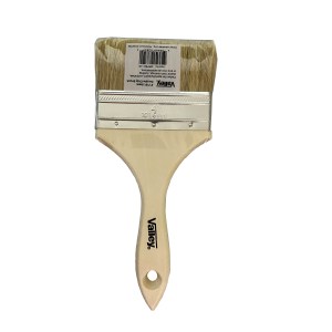 4" CHIP BRUSH, DOUBLE THICK NATURAL BRISTLE, WOOD HANDLE