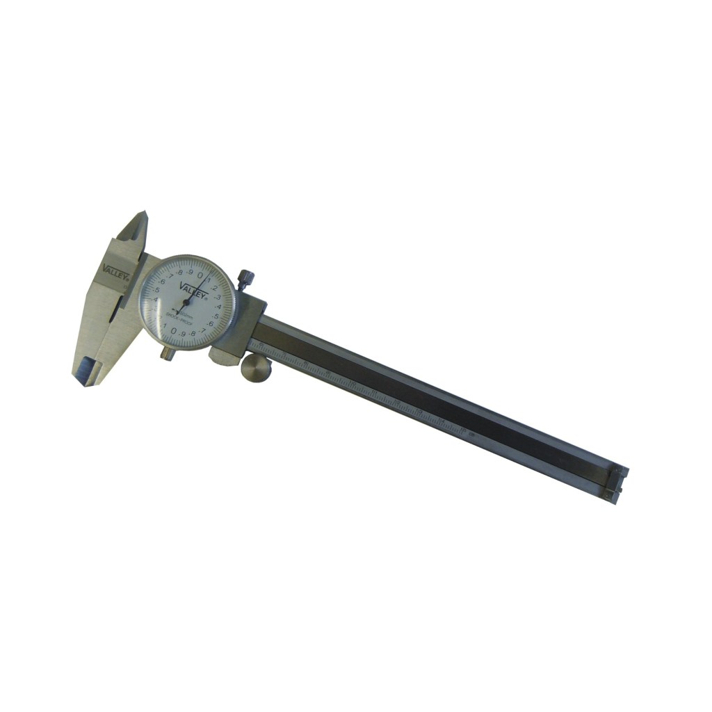 6" DIAL CALIPER, STAINLESS STEEL, SAE OR MM. AVAILABLE