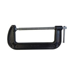 8" HEAVY DUTY C-CLAMP, CHROME SCREW, GREY BODY