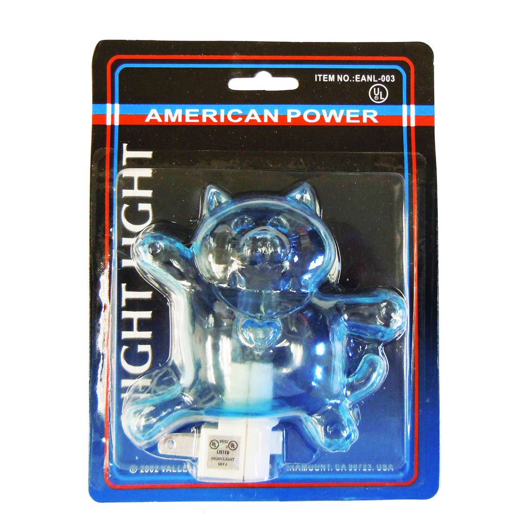 TRANSPARENT CAT NIGHT LIGHT (UL)