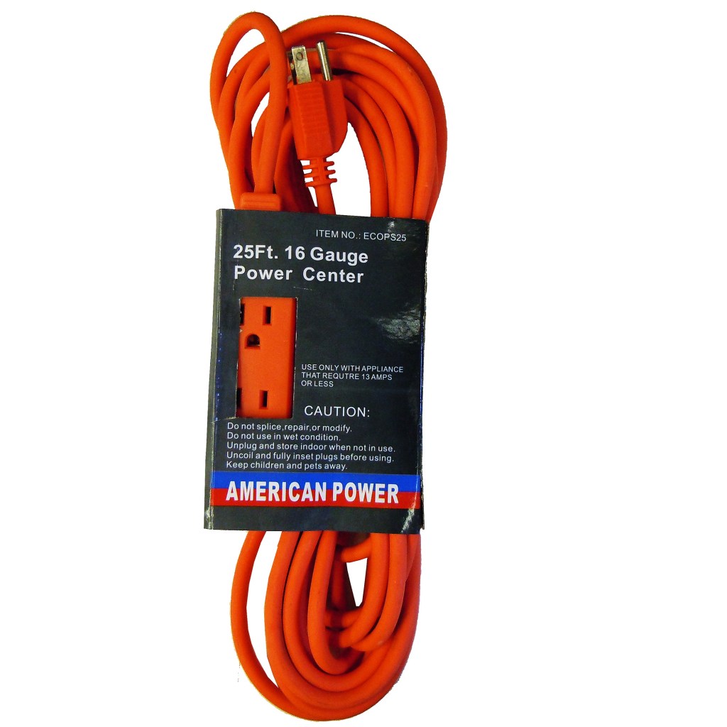 25 FT. 16/3 TRI-TAP POWER CENTER BLOCK (EXPORT)