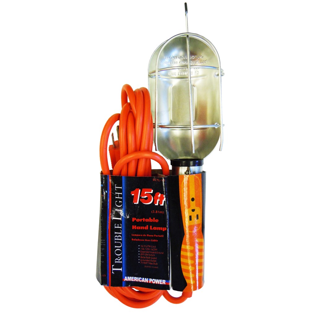 15 FT. 16/3 TROUBLE LIGHT W/METAL CAGE (EXPORT)