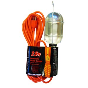 25 FT. 16/3 TROUBLE LIGHT W/METAL CAGE (EXPORT)