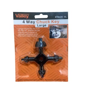 4-WAY CHUCK KEY (1/2") K5, K6, K7, K8