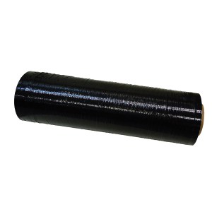 18" X 1500 FT. STRETCH FILM - BLACK, 80 GAUGE, BLOWN