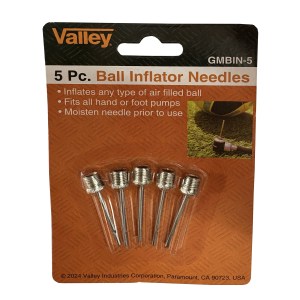 5 PC. BALL INFLATOR NEEDLES