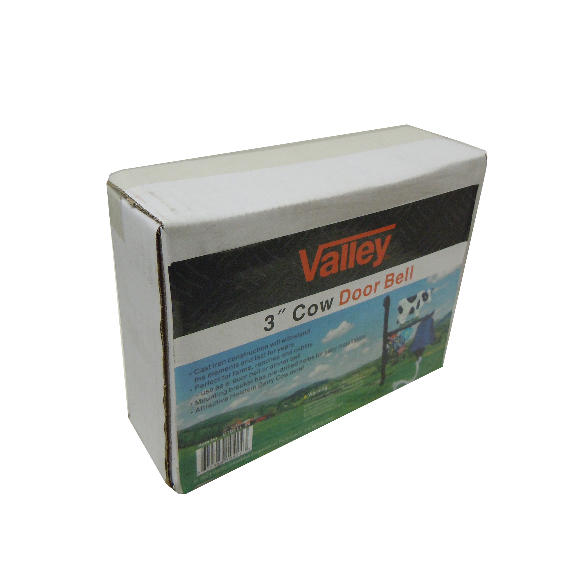 3" CAST DOOR BELL - HOLSTEIN COW MOTIF - Image 2