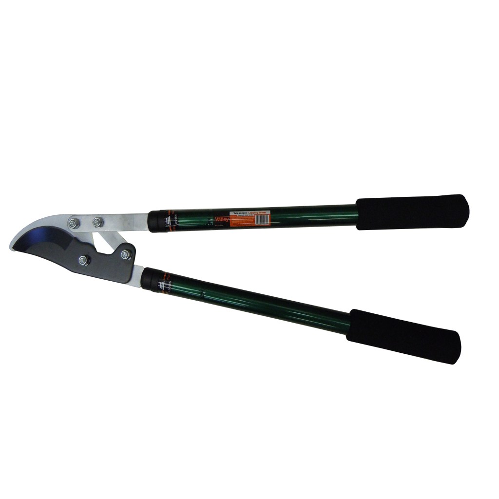 HEAVY DUTY TELESCOPIC BYPASS LOPPING SHEAR, COMPOUND ACTION, 26 - 39" METAL HANDLES, FOAM GRIPS