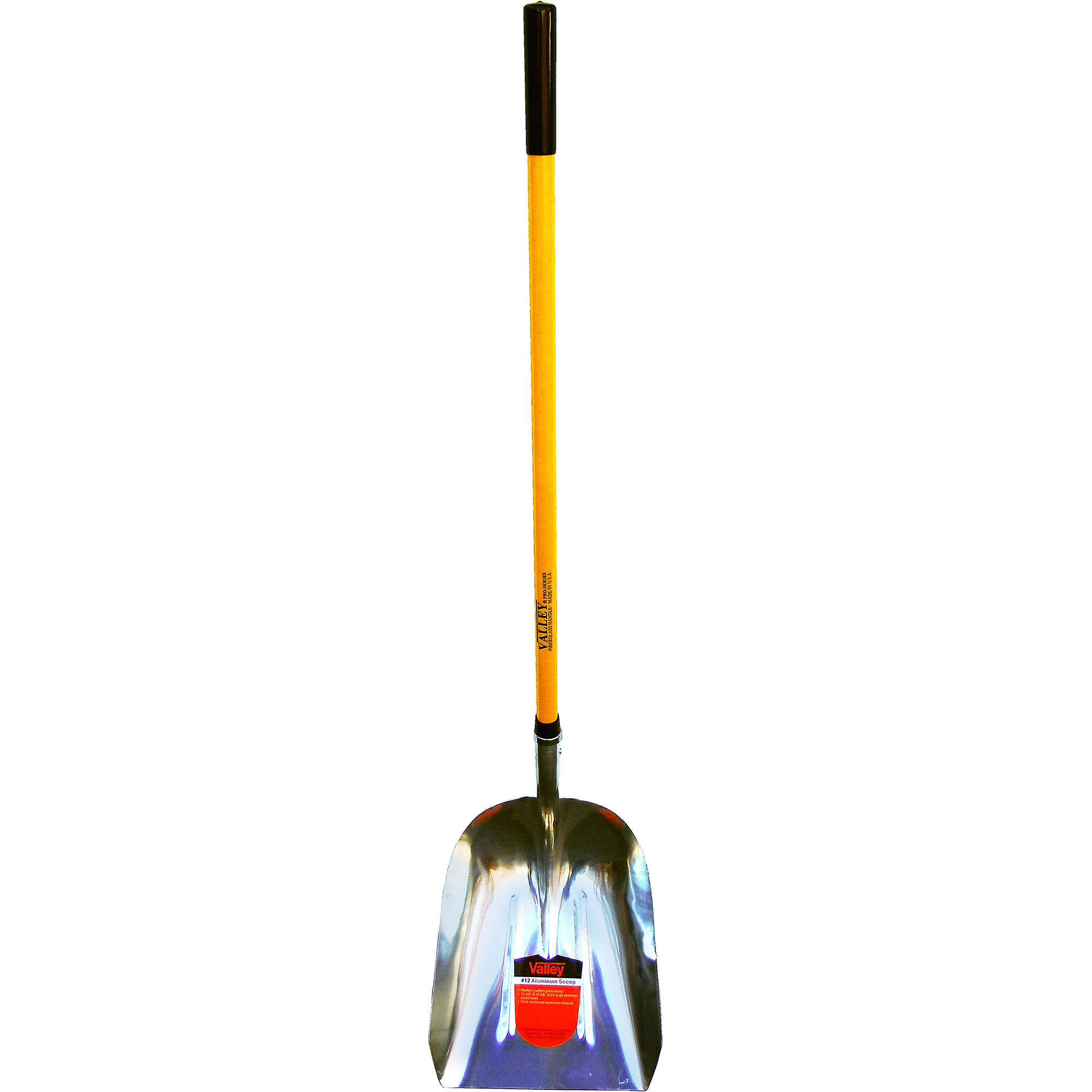 #8 ALUMINUM SCOOP, 48" FIBERGLASS HANDLE (USA)